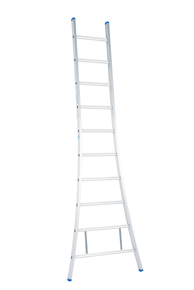 Solide Premium Professional Enkele Uitgebogen Ladder - 1x5 Sporten