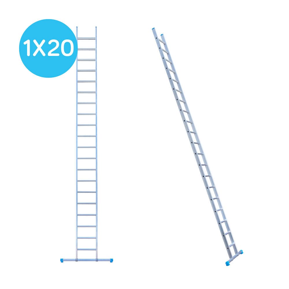 Eurostairs Enkele Ladder met Rechte Voet