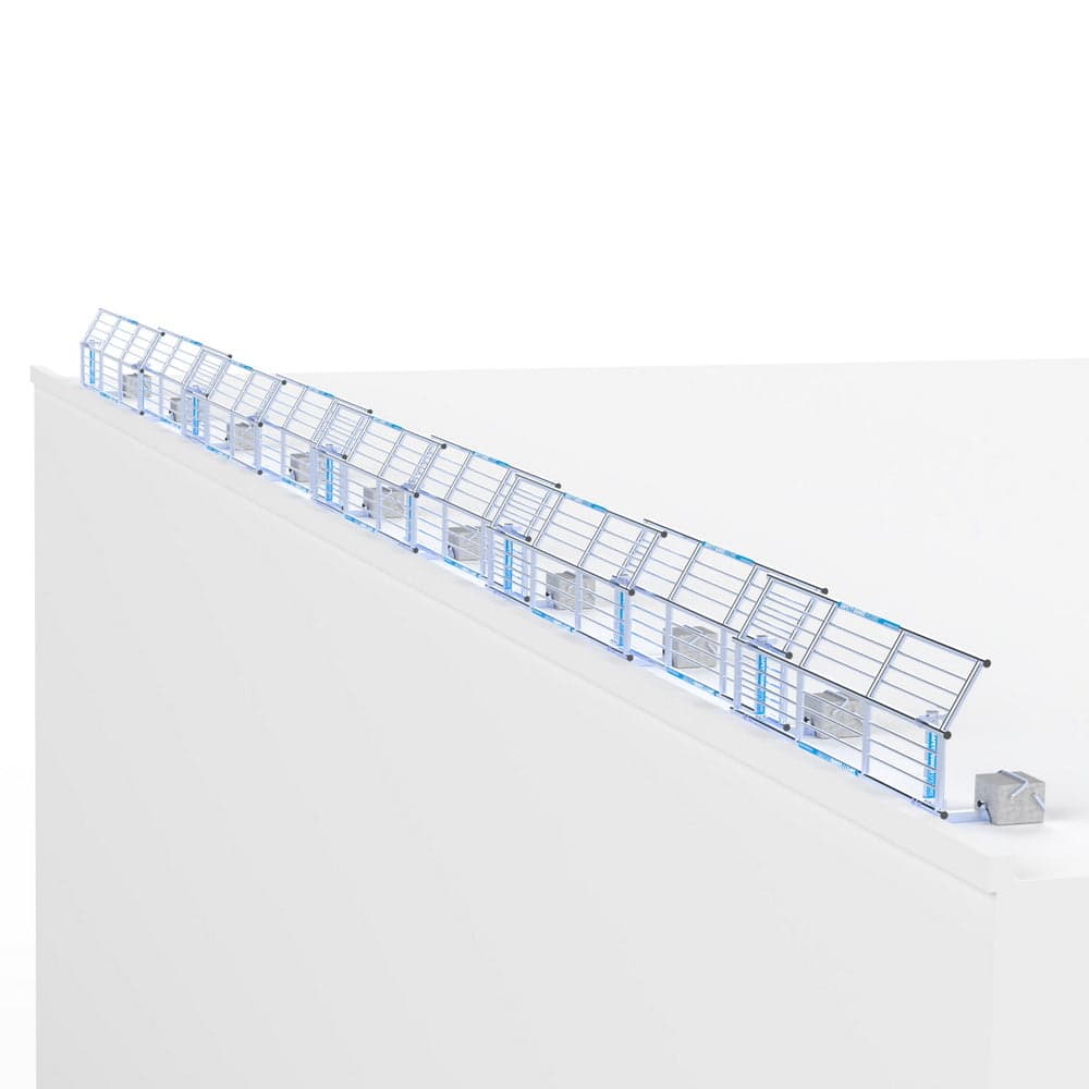 Euroscaffold SGS Slim PLUS Dakrandbeveiliging Plat Dak - 27 meter