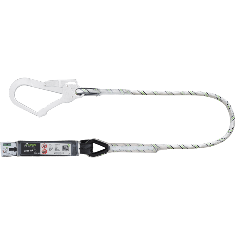 Kratos Leeflijn Energie Absorber met steigerhaak - 1.80 meter