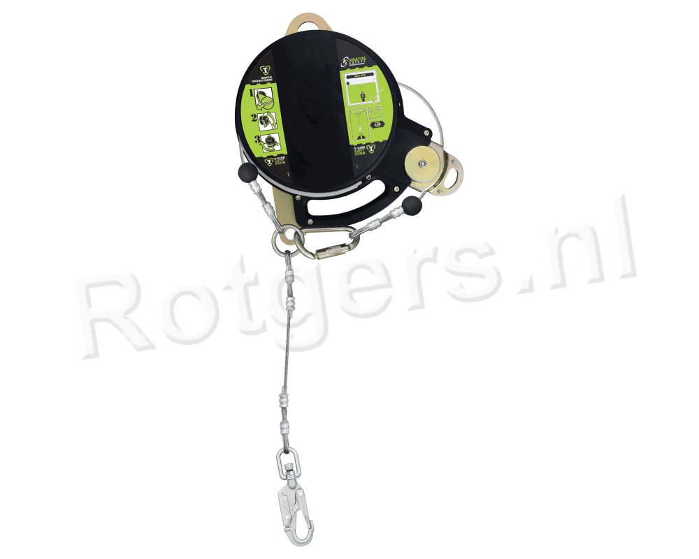 Kratos Tijdelijke Veiligheidslijn met RVS Kabel 12m