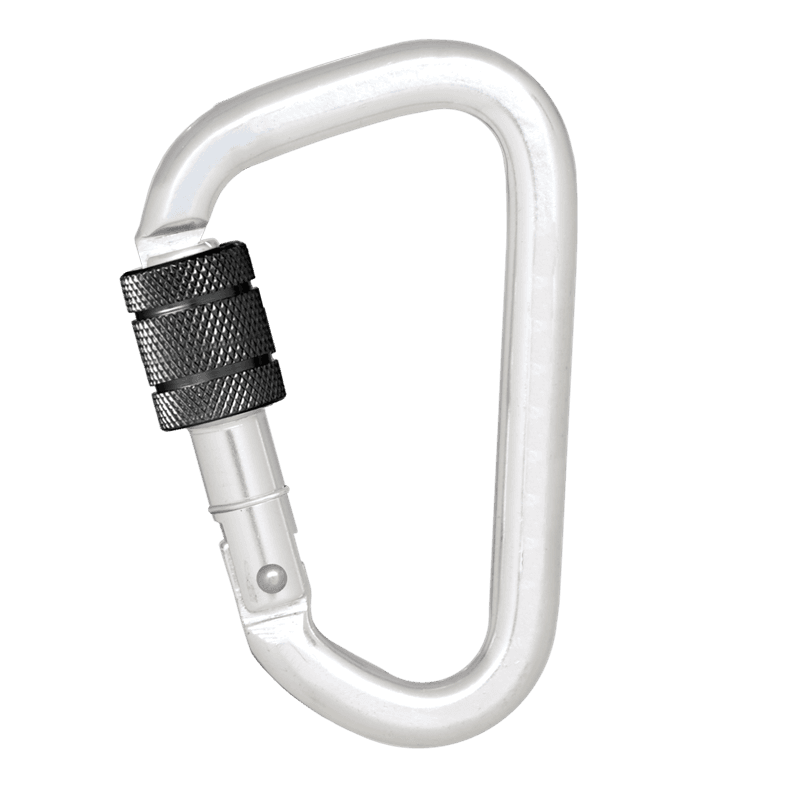 Kratos Karabijnhaak Aluminium met Schroefvergrendeling 22,5 mm (Keylock Type)