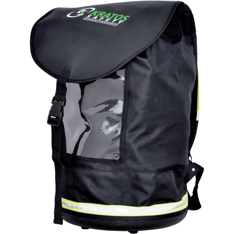 Kratos Multifunct. Rugtas PVC 2x Binnenzak en 16 Ringen voor Accessoires 58 Liter
