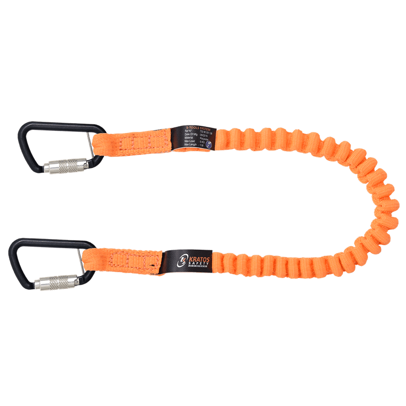 Kratos Uitrekbare Gereedschapslijn Voorzien van Karabijnhaken max. 5Kg