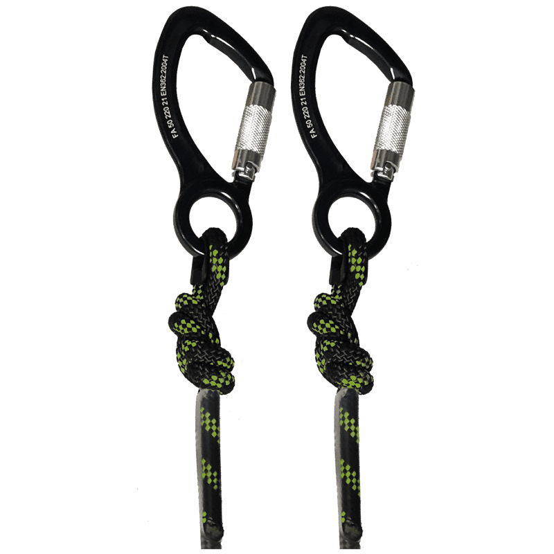 Kratos Eindkit voor Touw met Speciale Lengte, Geleverd met Lus en 2x Connector