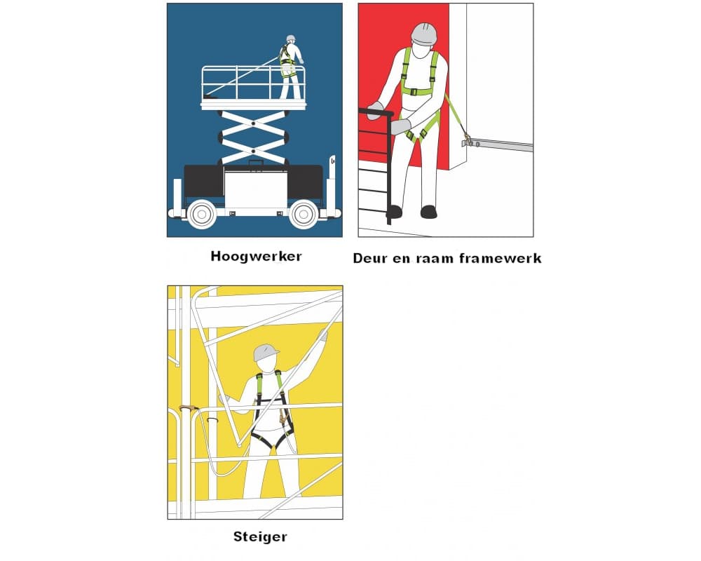 Kratos Harnas met 1 Bevestigingspunt en 4 Verstelbare Gespen