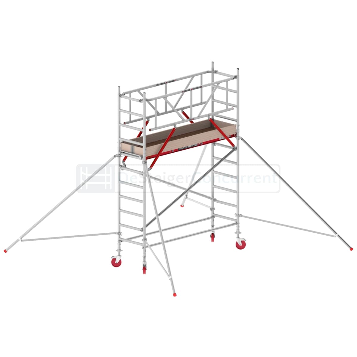 Altrex Rolsteiger RS TOWER 41 Schoren - L190xB75cm - 4.20m werkhoogte