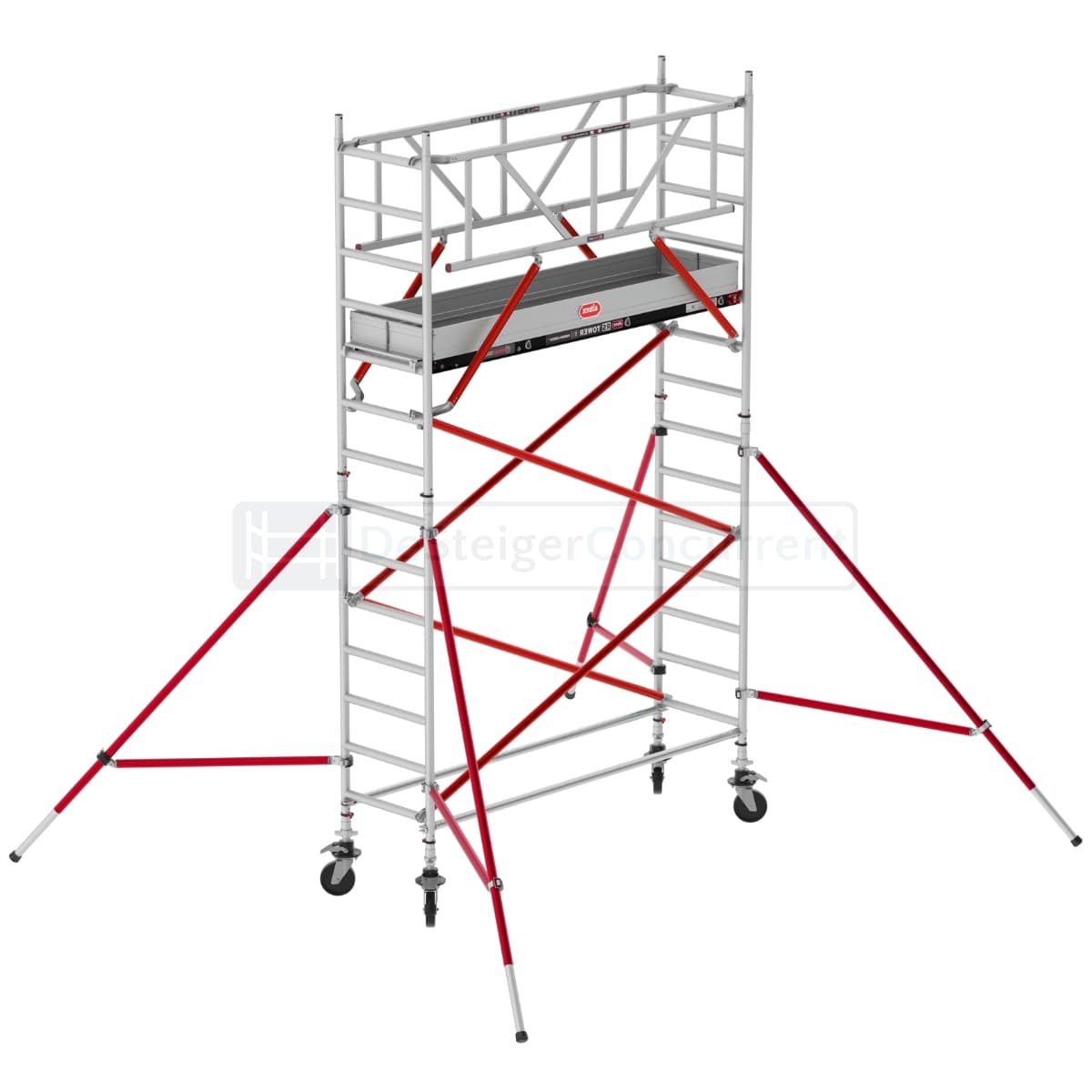 Altrex Rolsteiger RS TOWER 51 Schoren - L190xB75cm - 5.20m werkhoogte