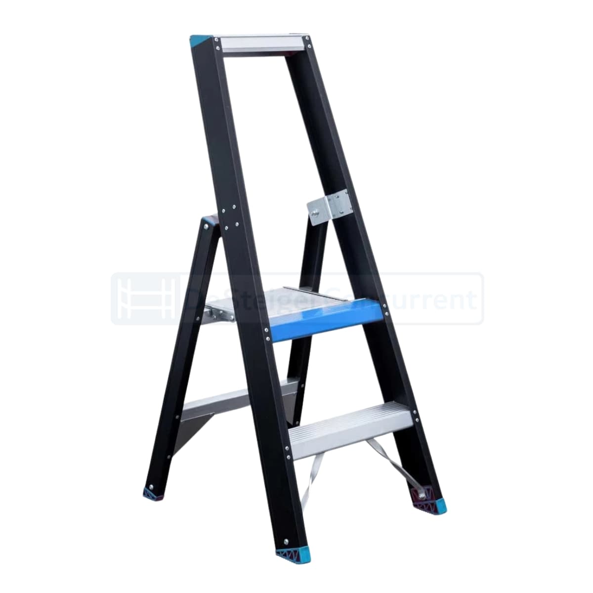 Eurostairs Black 'n Blue Bordestrap Enkel Oploopbaar - 2 Treden
