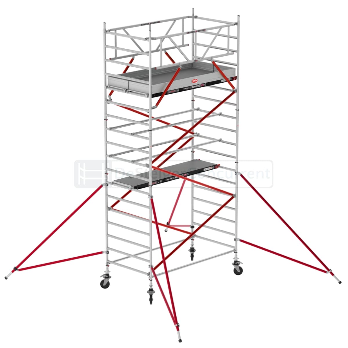 Altrex Rolsteiger RS TOWER 52 Schoren - L250xB135cm - 6.20m werkhoogte - Fiber-Deck®