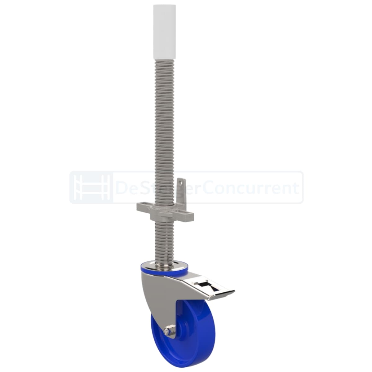Euroscaffold Steigerwiel Nylon + Stalen Spindel - ⌀125mm (t.b.v. rolsteiger ONE)