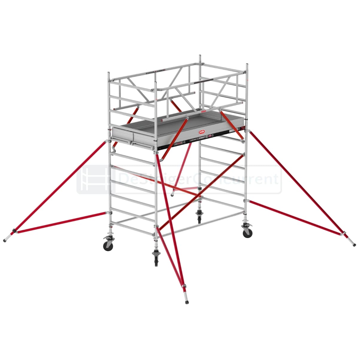Altrex Rolsteiger RS TOWER 52 Schoren - L190xB135cm - 4.20m werkhoogte