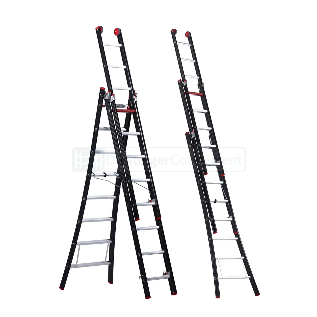 Altrex Nevada 3-delige Uitgebogen Reformladder