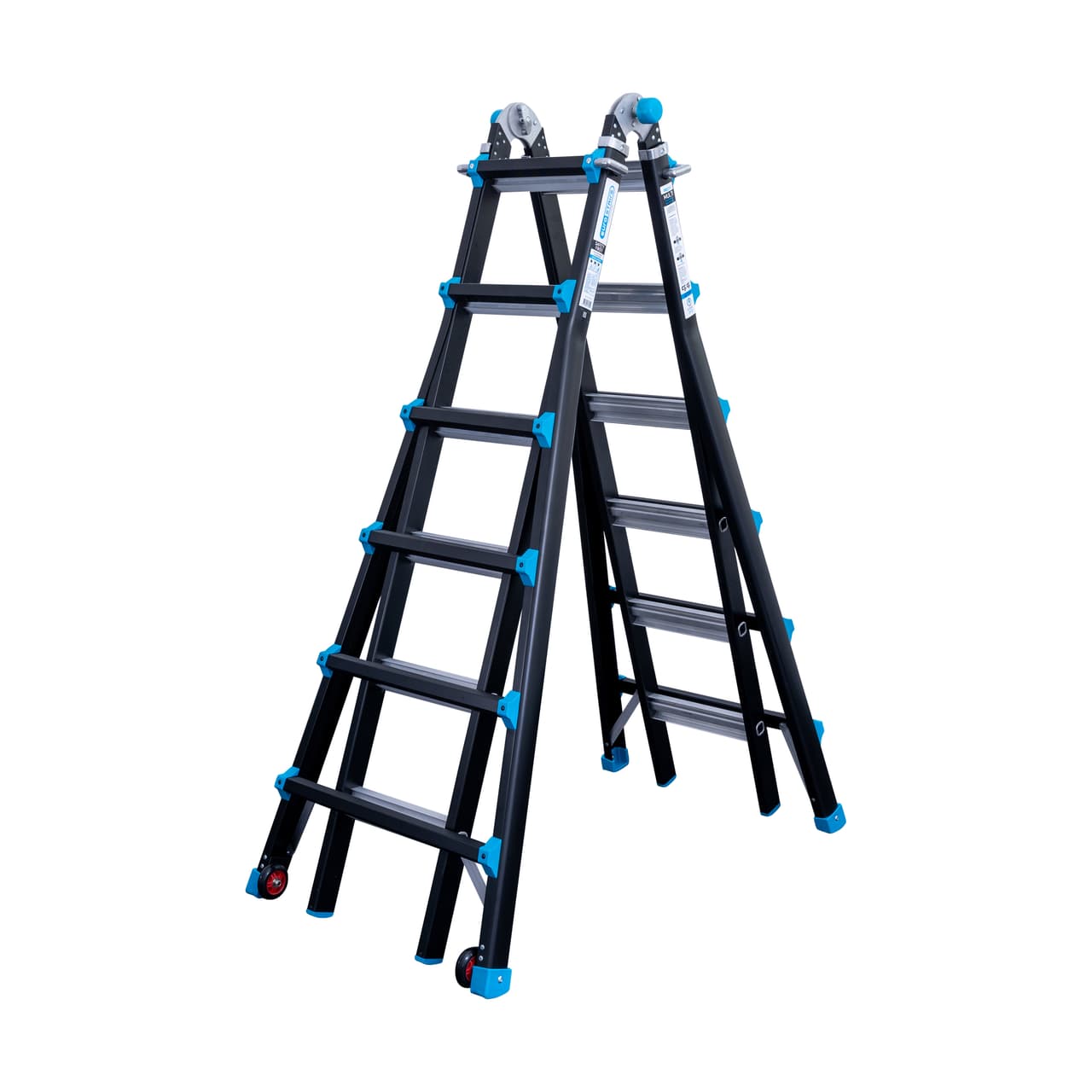 Eurostairs Black 'n Blue Multifunctionele Vouwladder - 4x6 Sporten