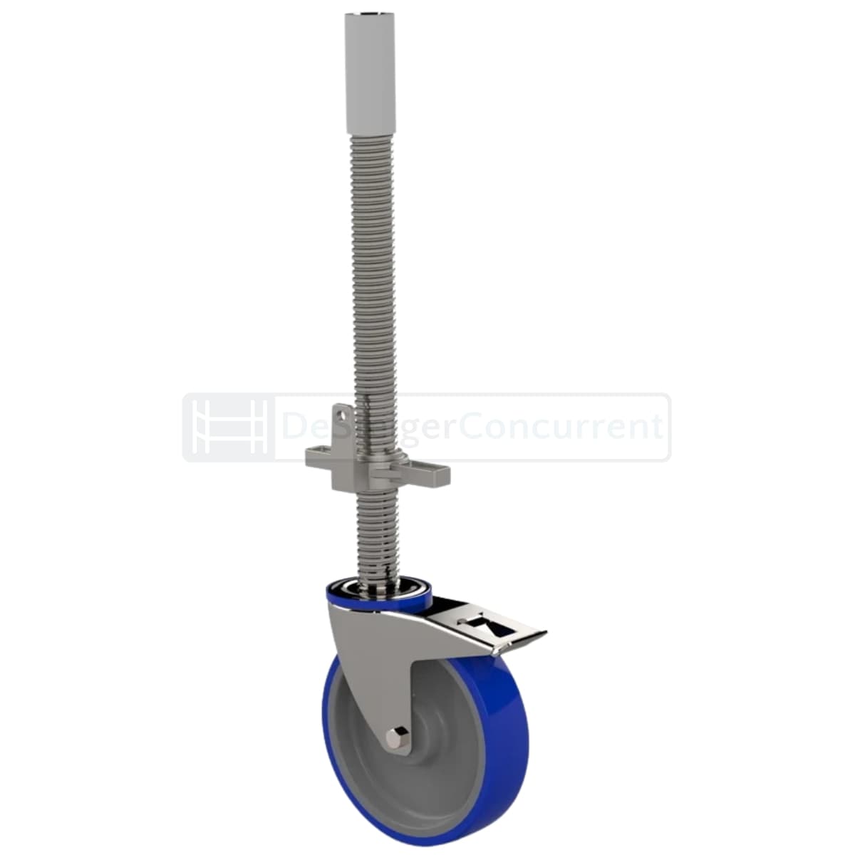 Euroscaffold Steigerwiel Nylon + Stalen Spindel - ø200mm