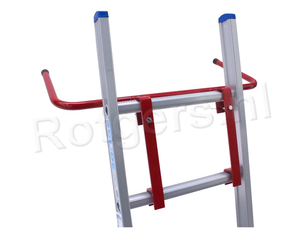 Solide Ladderafstandhouder Staal Rood 30/60cm