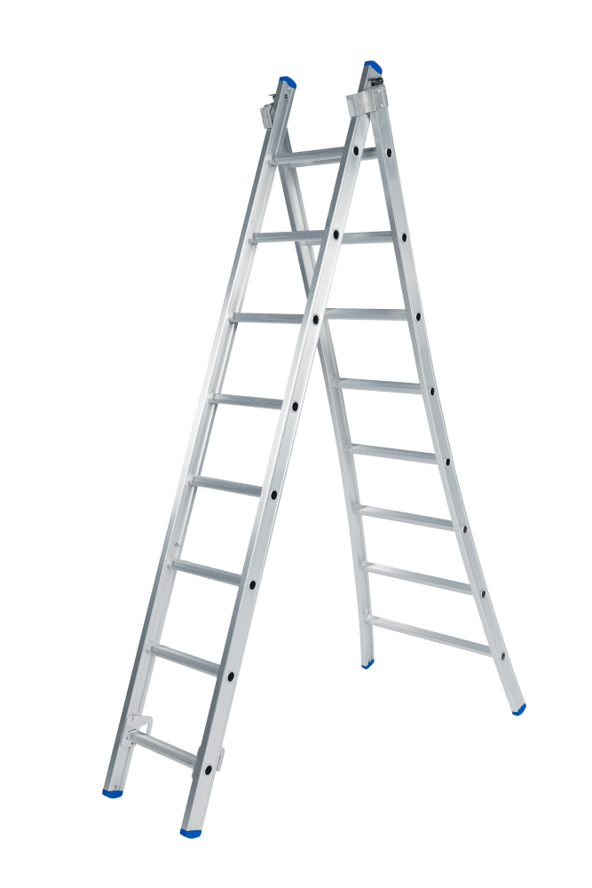 Solide Premium Professional 2-delige Uitgebogen Reformladder