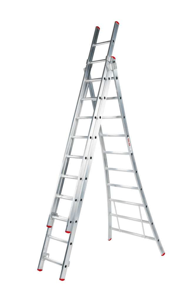 Solide Eco Professional 3-delige Uitgebogen Reformladder